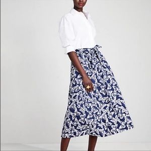 Kate Spade butterfly midi skirt with tie - nwt